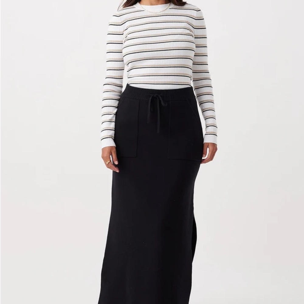 ARCAA Organic Cotton A-Line Skirt - Black